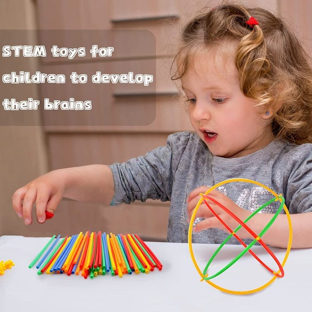 Straw Constructor STEM Building Blocks