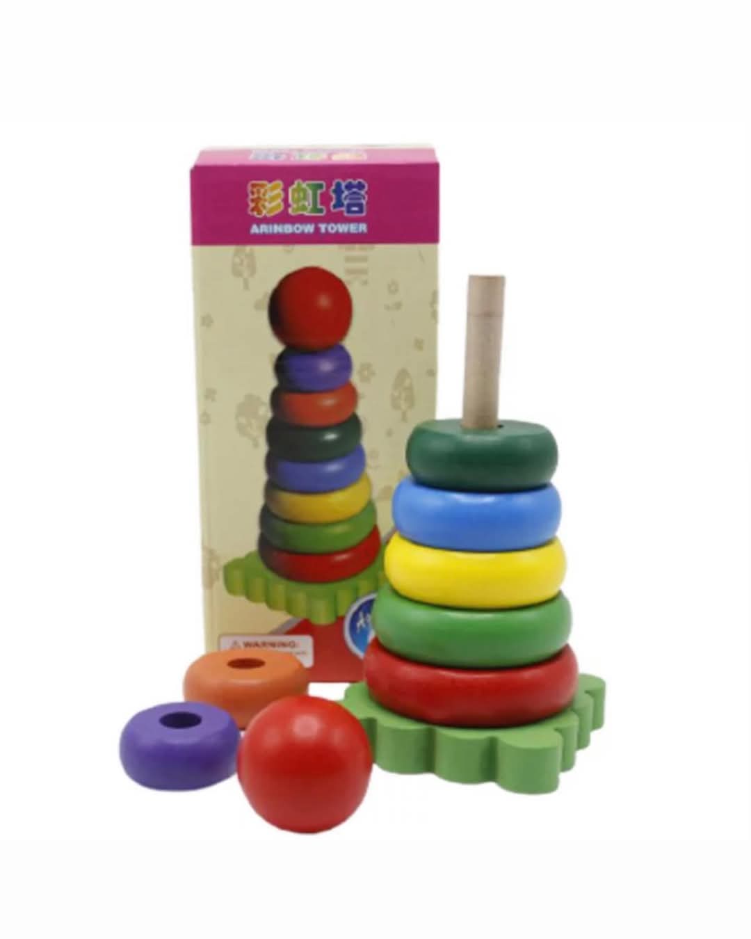 Wooden Rainbow Tower
