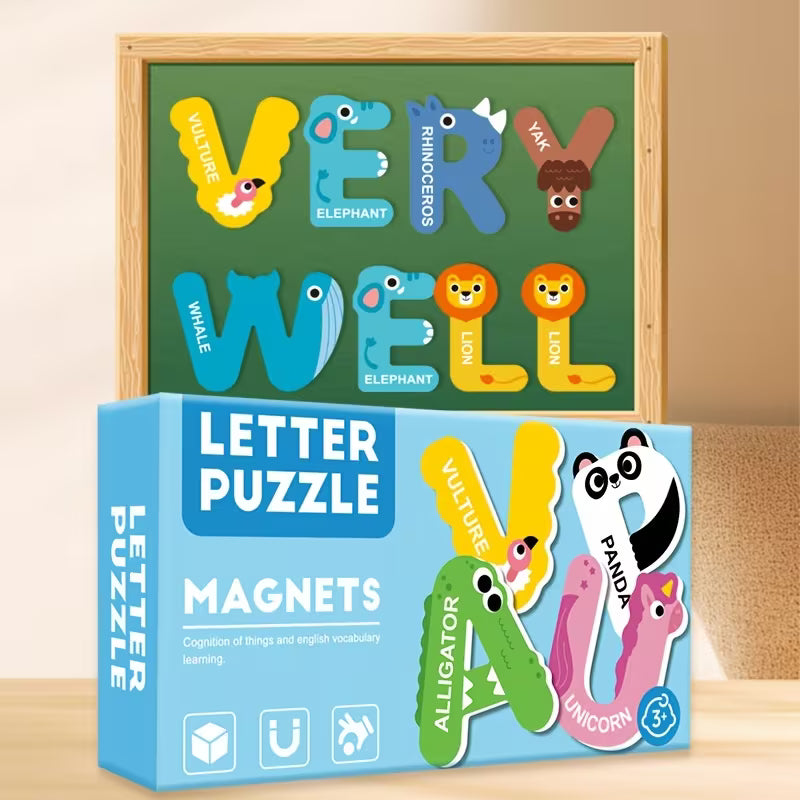 Capital Letters Magnetic Puzzles Playkit