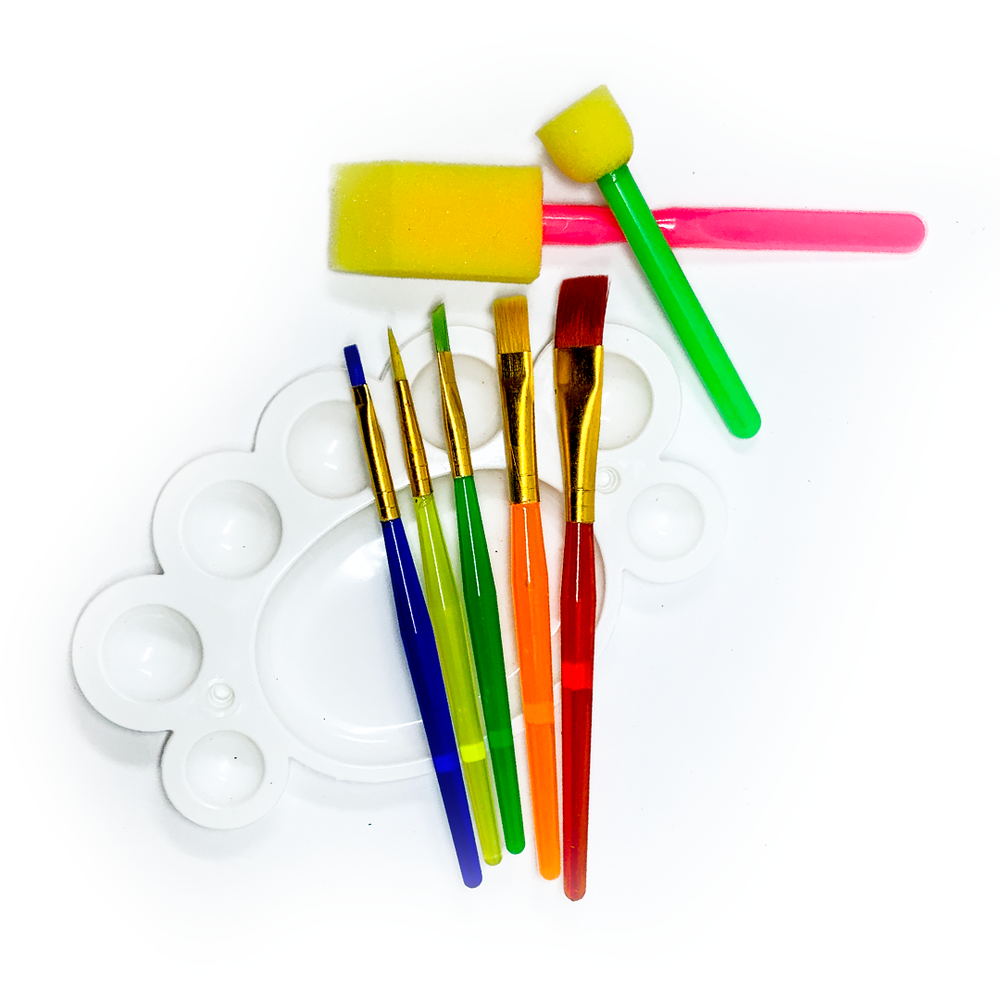 Kidco Rainbow Brush and Sponge Set