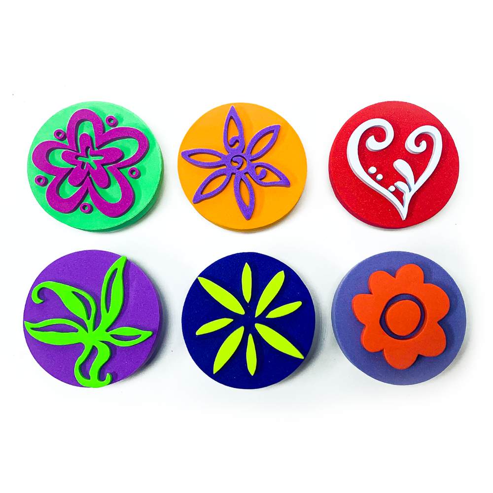 Kidco Intricate Flower Foamic Stamps