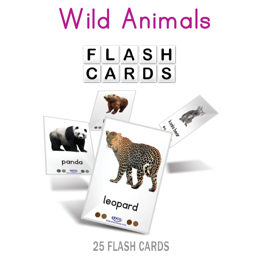 Wild Animals Flash Cards