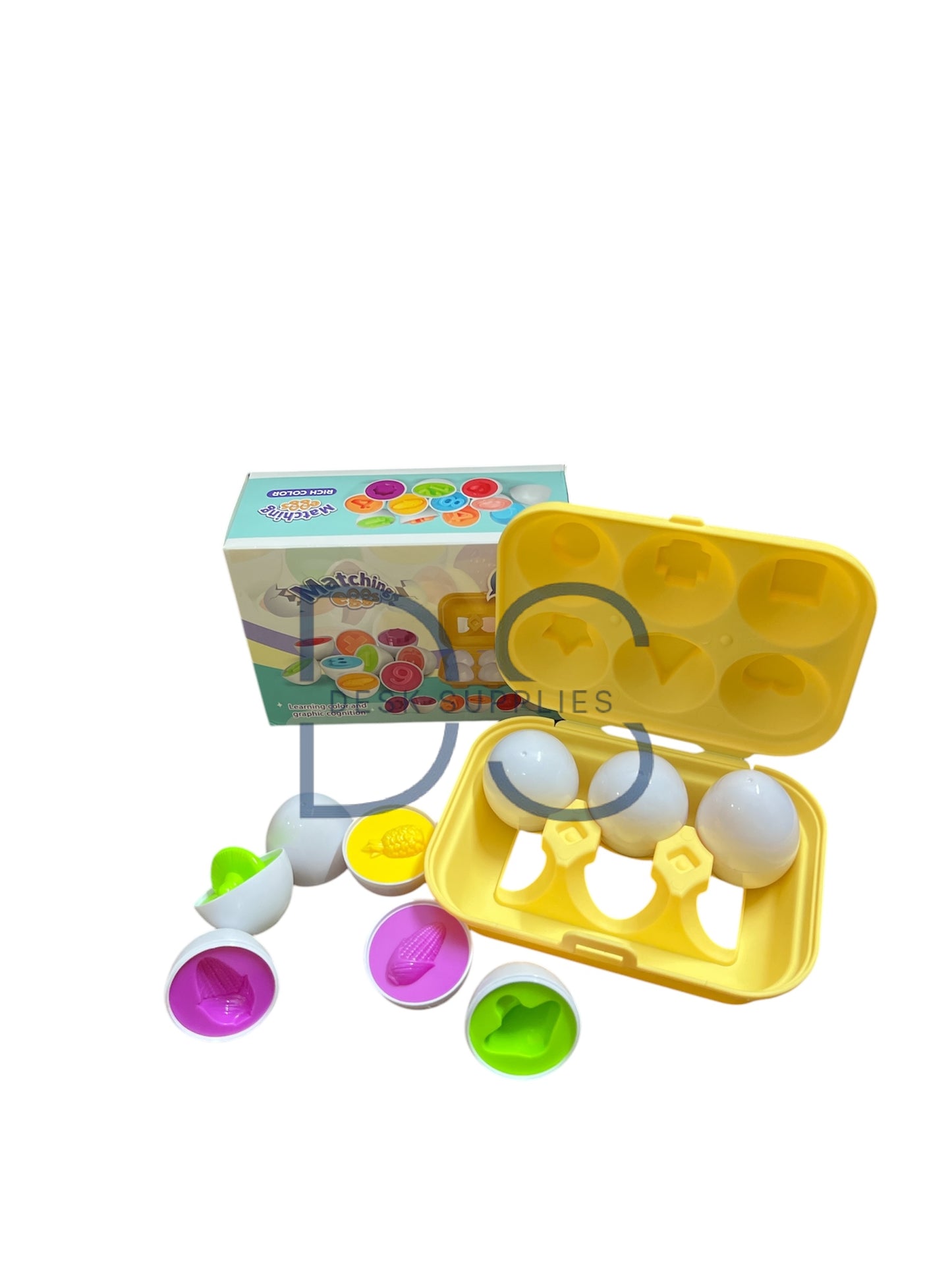 Matching Fruits Eggs