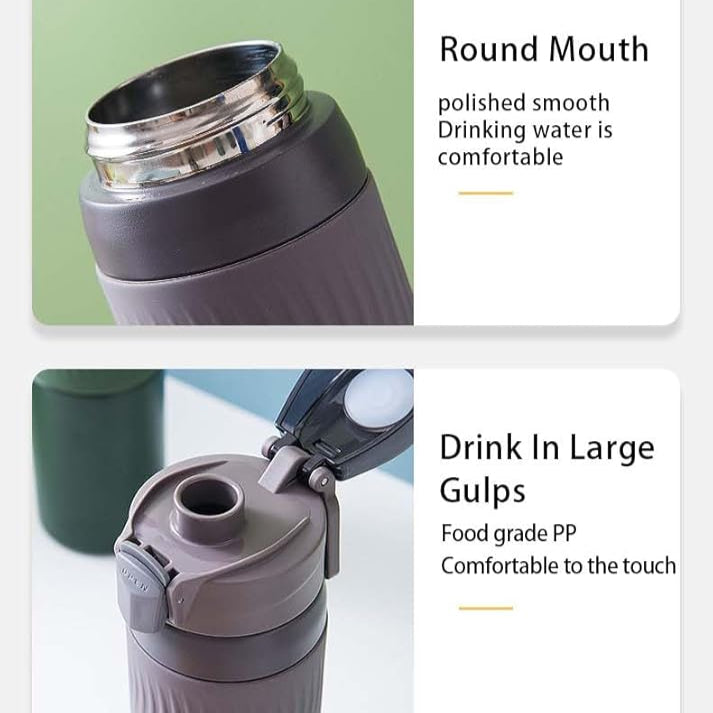 Stainless Steel Insulated Water Bottle - Portable, Leakproof Flask - 829