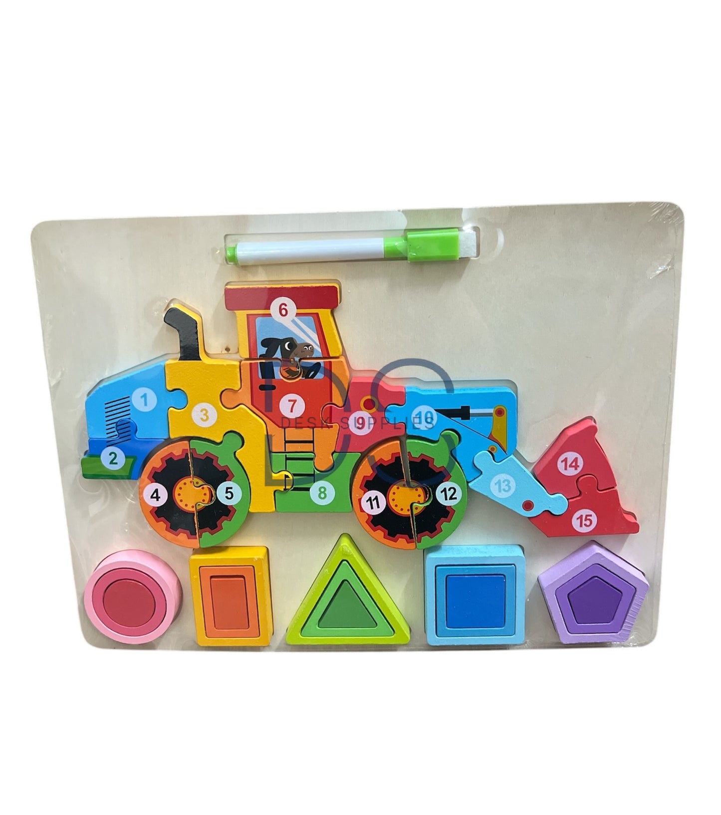 Numbers Jigsaw Wooden Puzzle and Shape Sotter