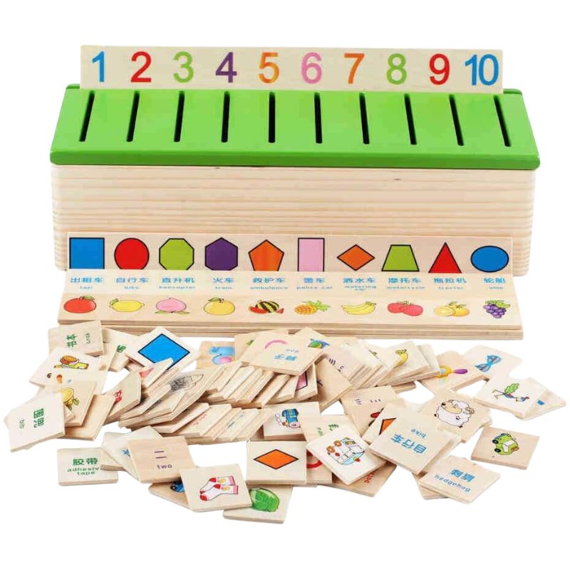 Wooden Knowledge Classification Box