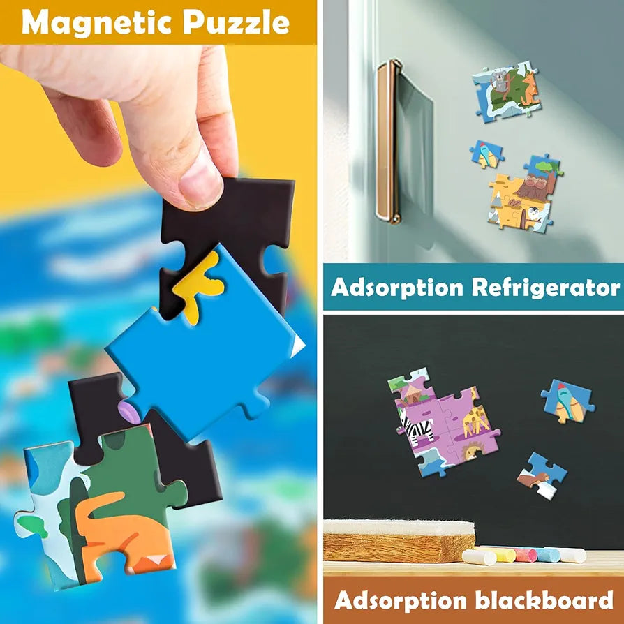 Magnetic Puzzle World Map- 168 pcs