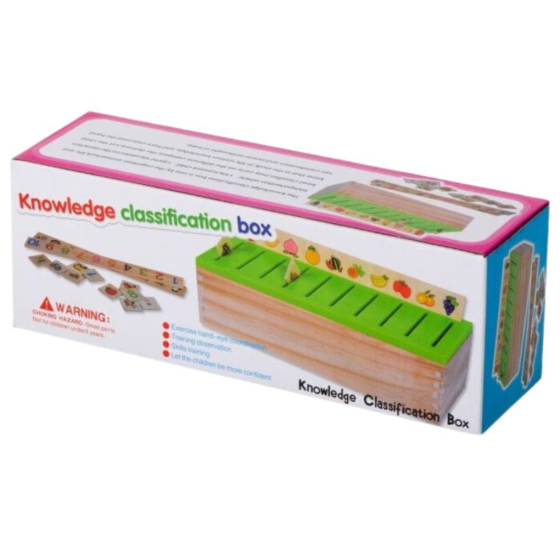 Wooden Knowledge Classification Box