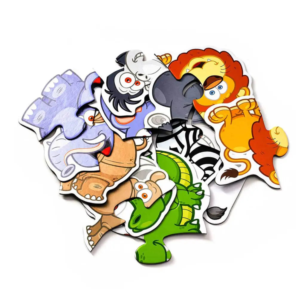 Jungle Two and Three Piece Jigsaw Puzzles for Toddlers