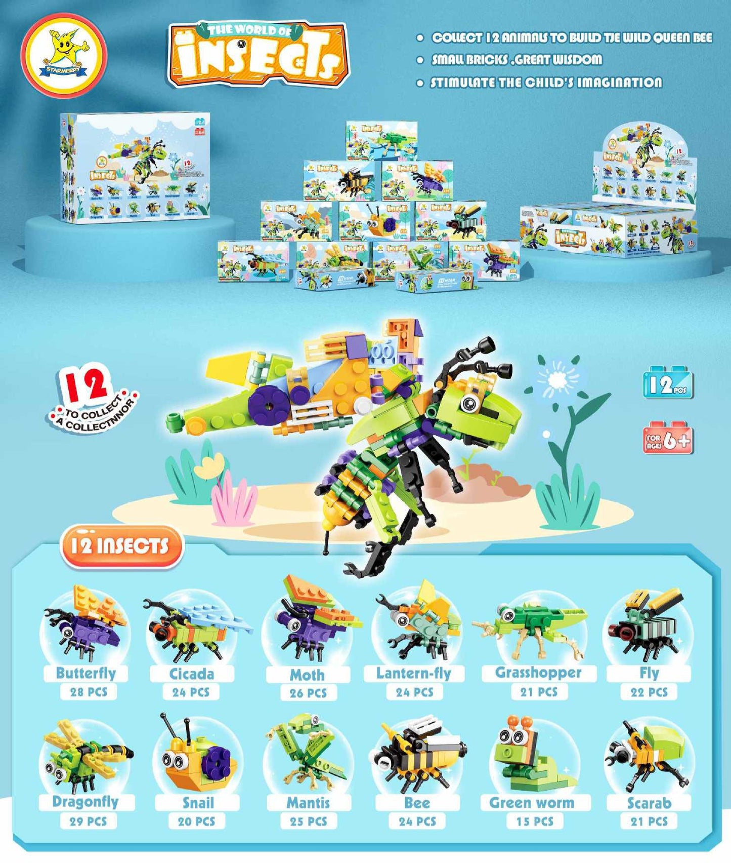 The World of Insects; Mini Blocks