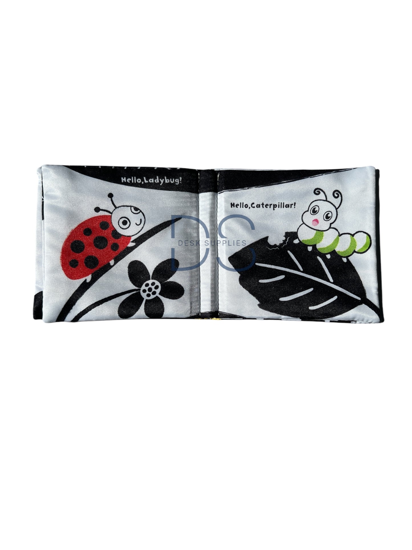 Hello Bugs! A black-and-white Cloth Book