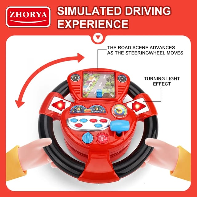 Steering Wheel Toy with Lights and Music