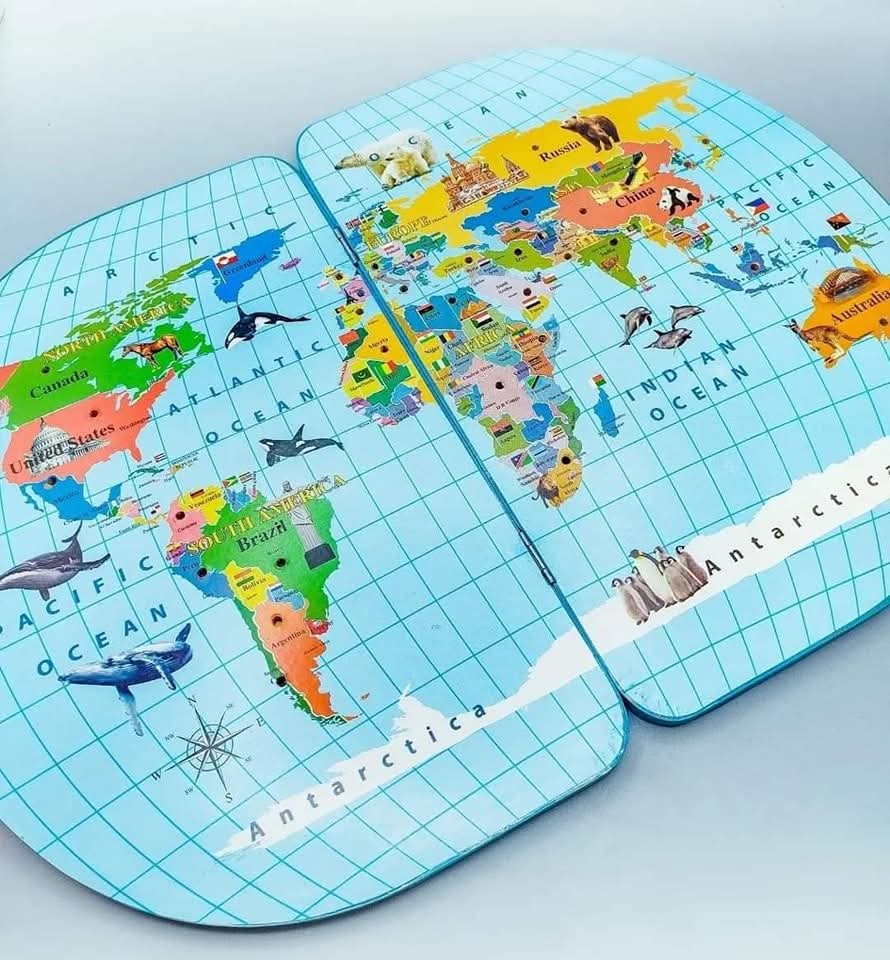 Map of the World; National Flag