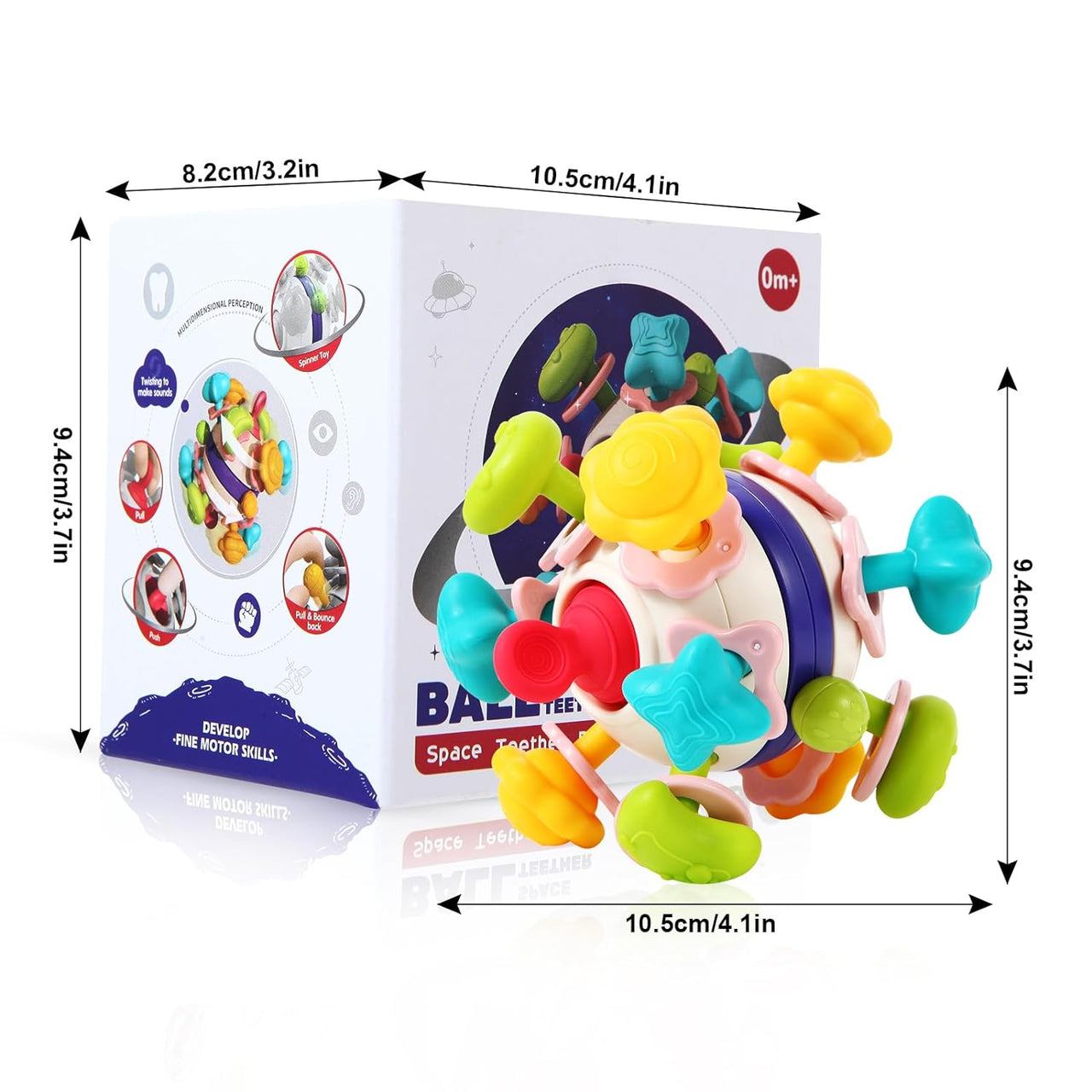 Baby Teether & Rattle Ball Ultimate Fun & Relief for Teething Tots