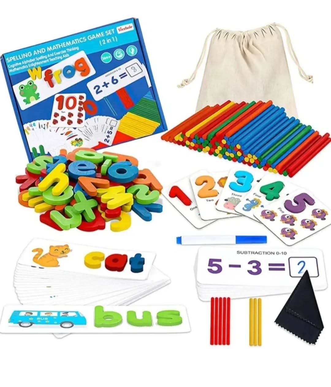 Spelling and Mathematics Game Set 2 in 1