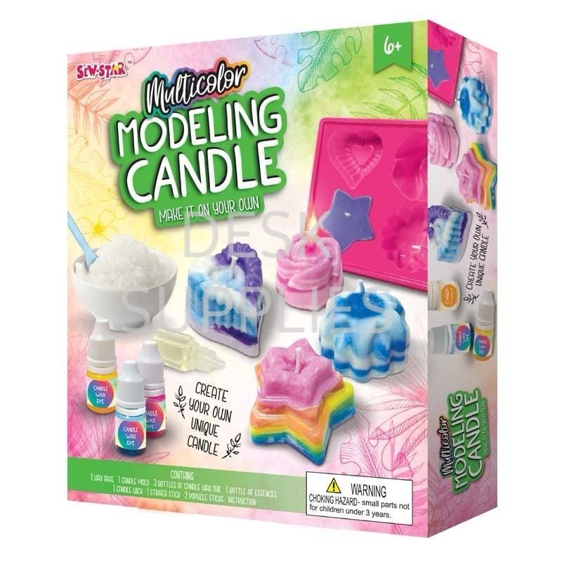 Sew Star Multi Colour Modelling Candle