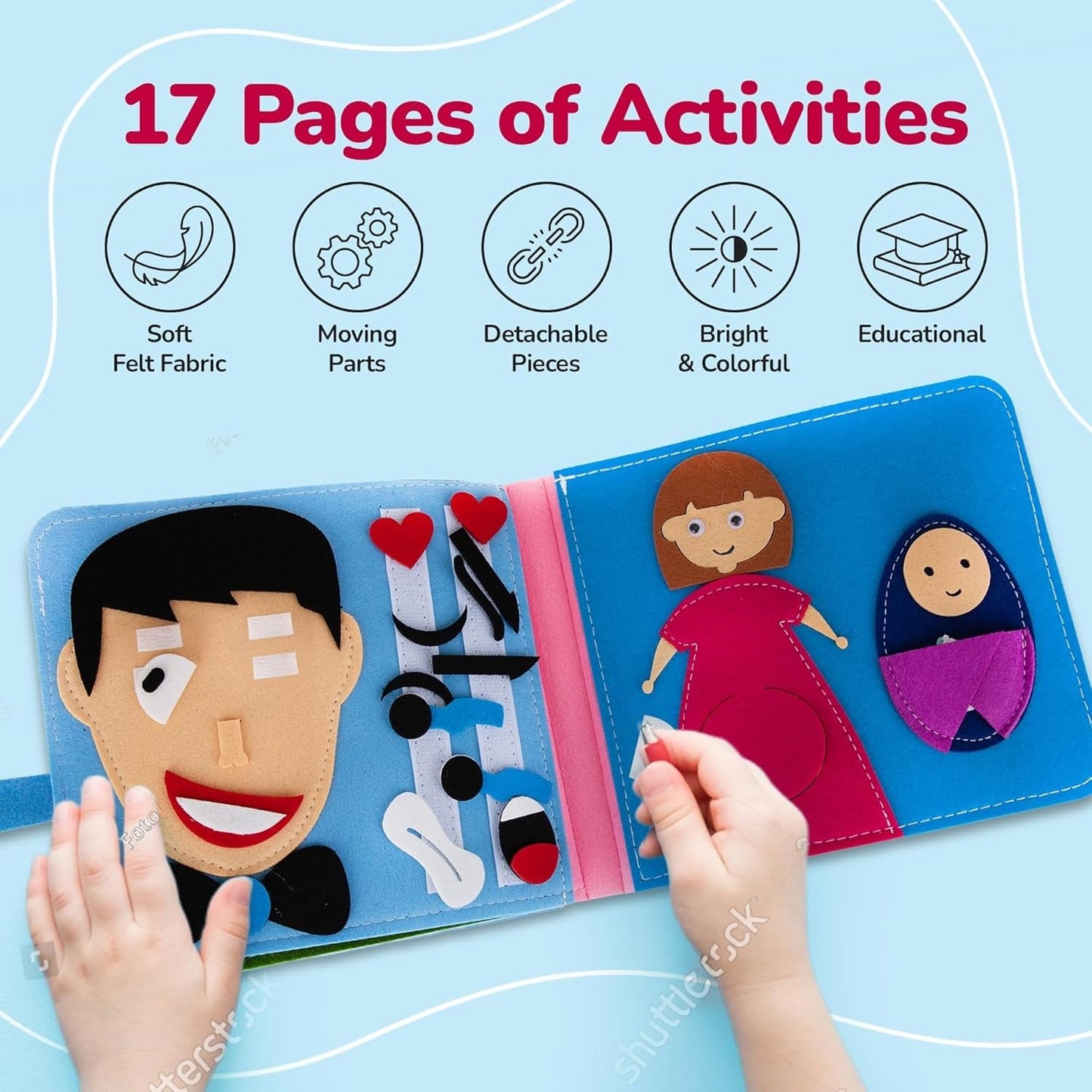 Montessori Felt Quiet Activity Book