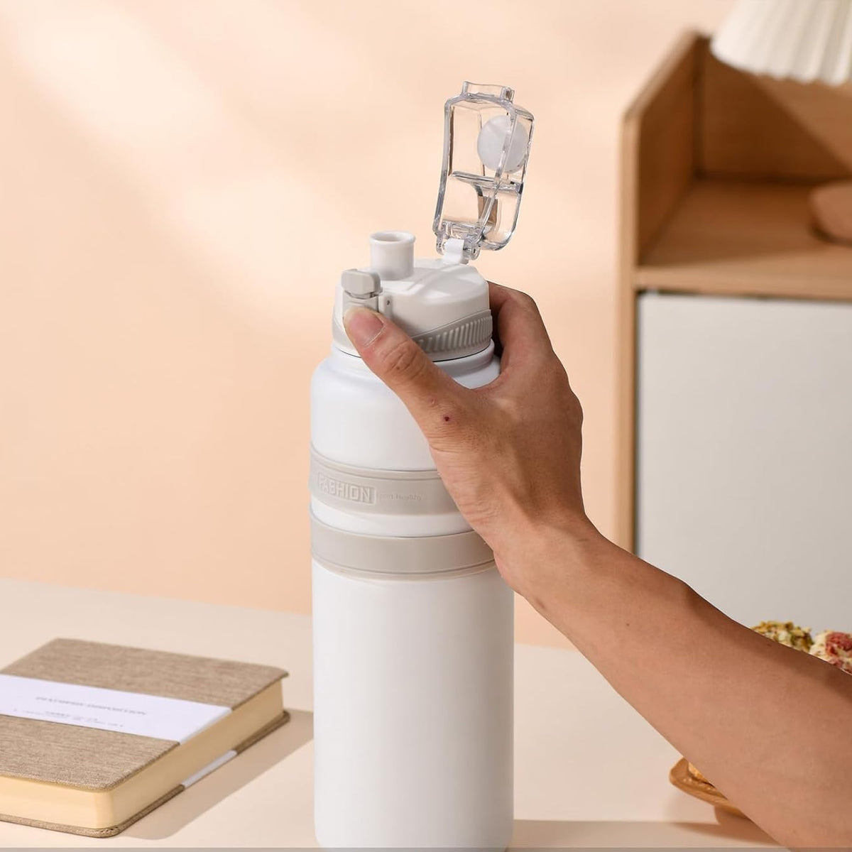 Thermos Flask Vacuum Travel Metal Tumbler 800ML 1000ML Stainless Steel Water Bottle with Handle - 8103 - 8104