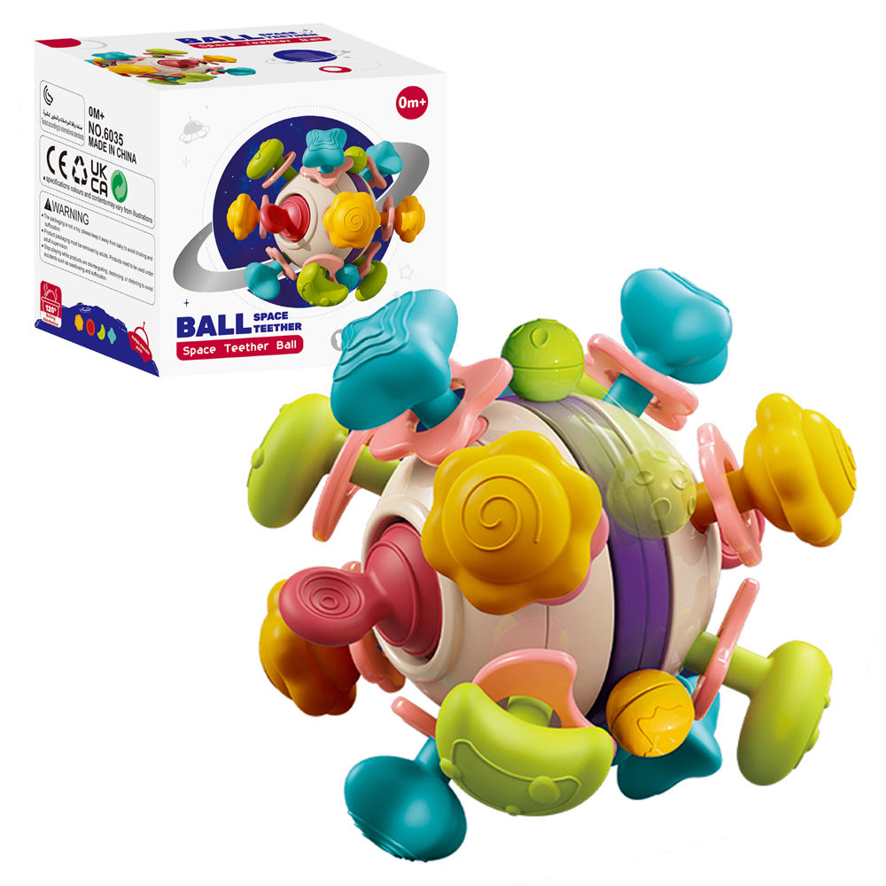 Baby Teether & Rattle Ball Ultimate Fun & Relief for Teething Tots