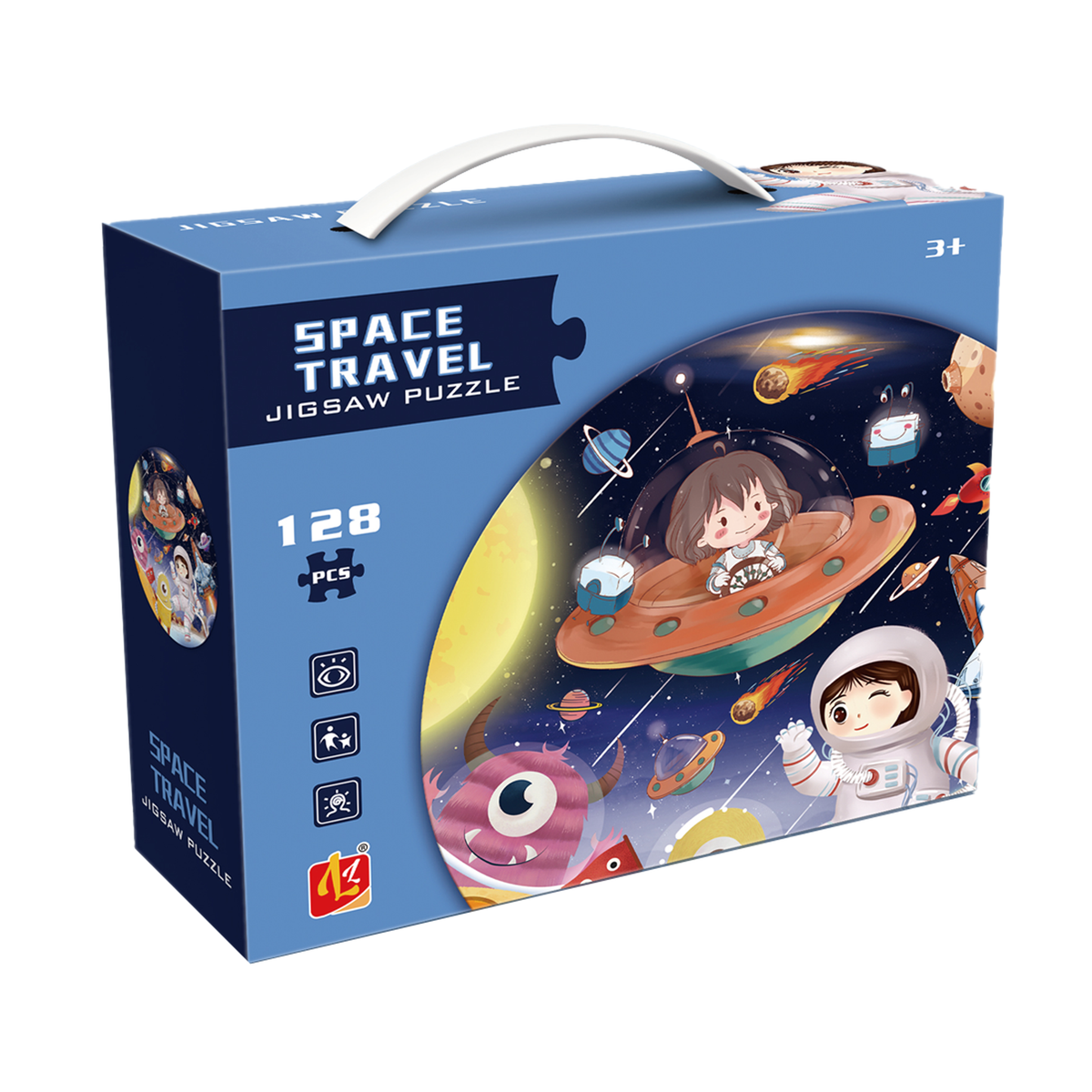 Space Travel Jigsaw Puzzle Game For Kids