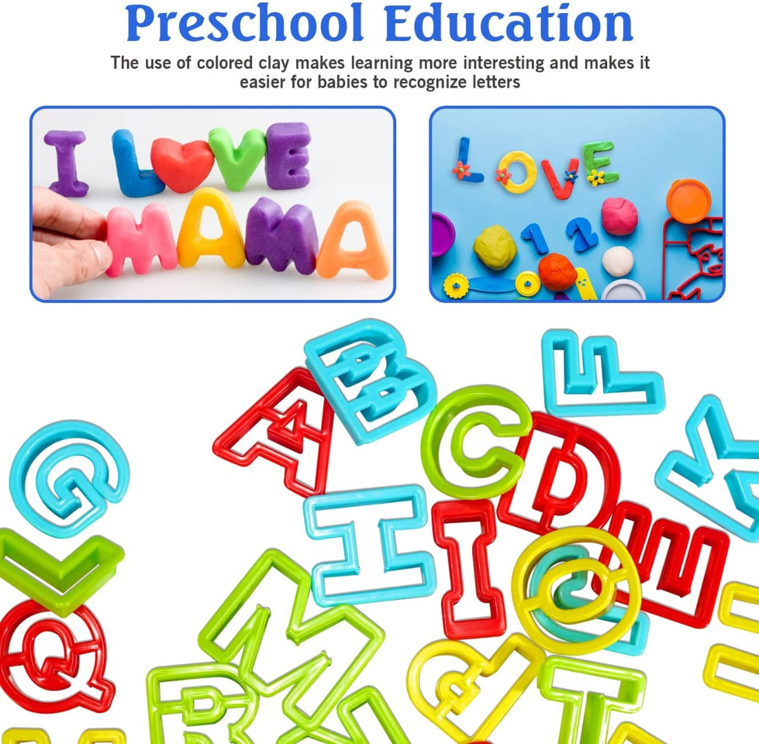 Alphabet Learning Play Dough