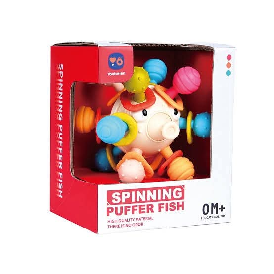 Spinning Puffer Fish Rattle Toy