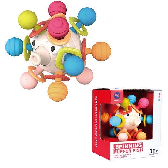 Spinning Puffer Fish Rattle Toy