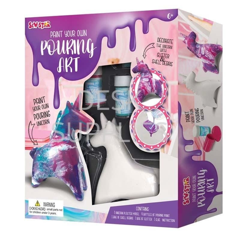 Sew Star Unicorn Pouring Art Kit