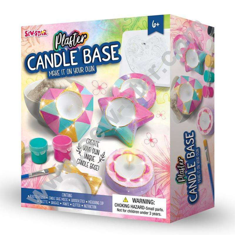 Sew Star Plaster Candle Base