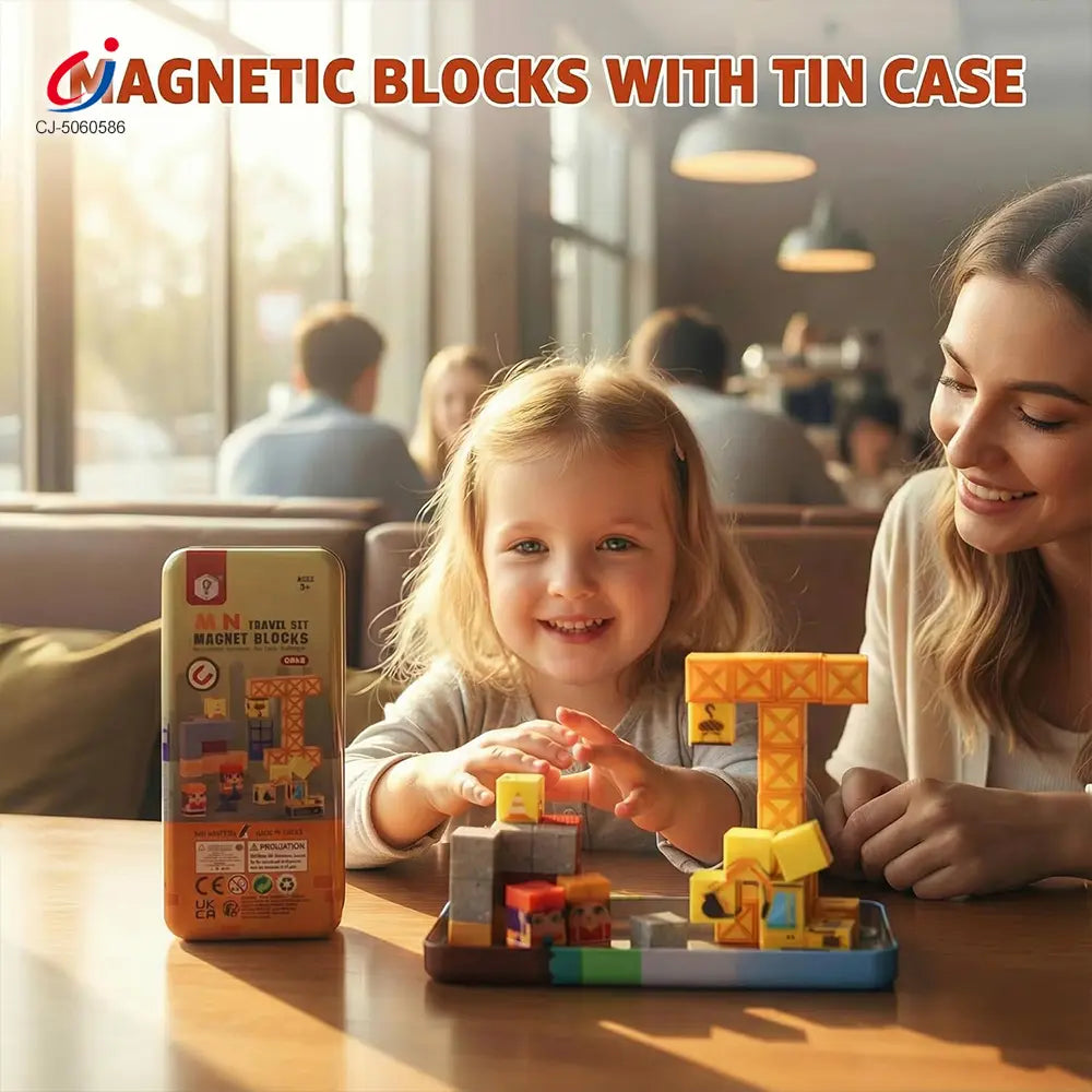 3D Construction Magnetic 38 Pcs Blocks
