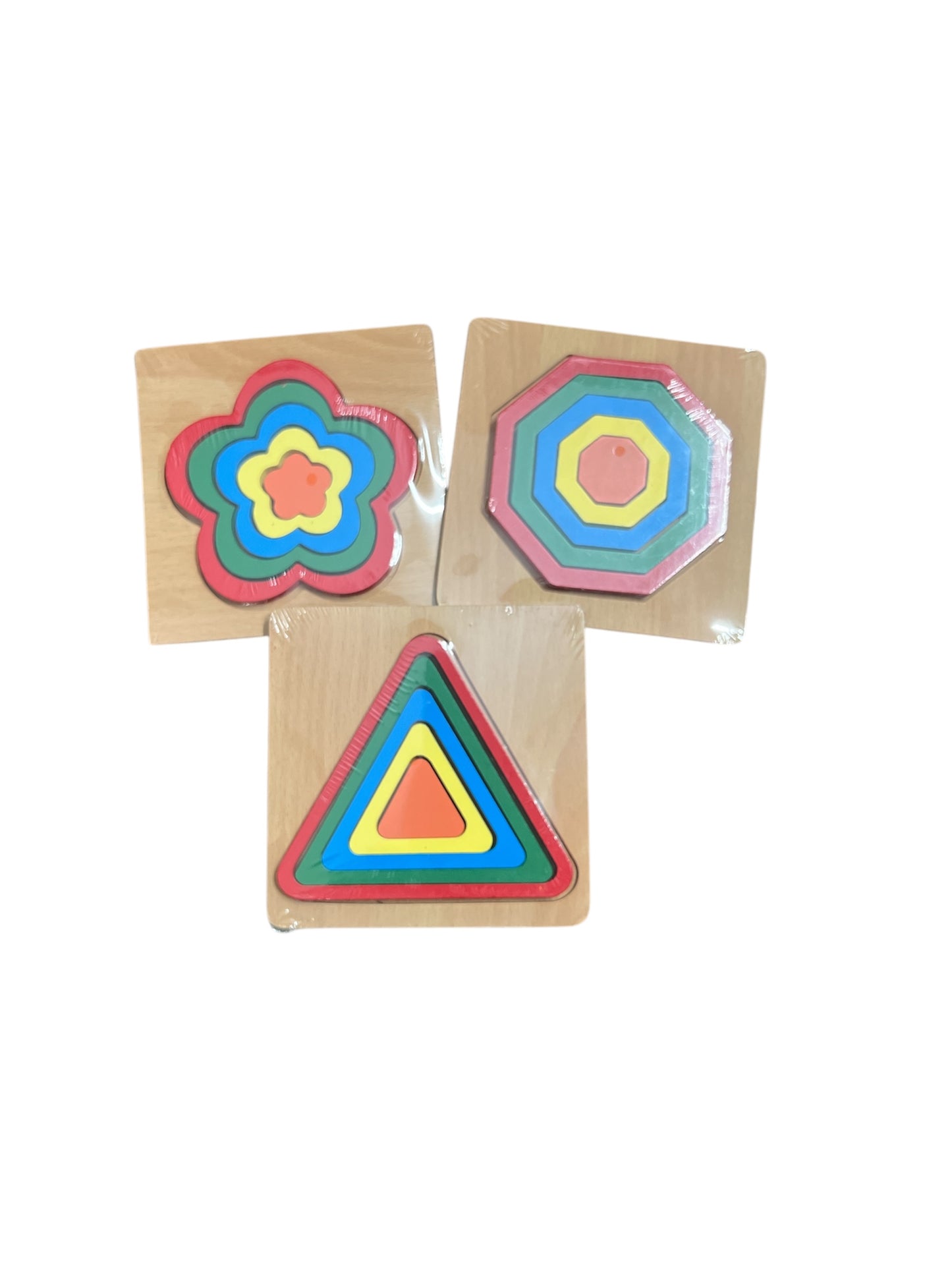 Wooden 3D Geometric Shape Puzzle