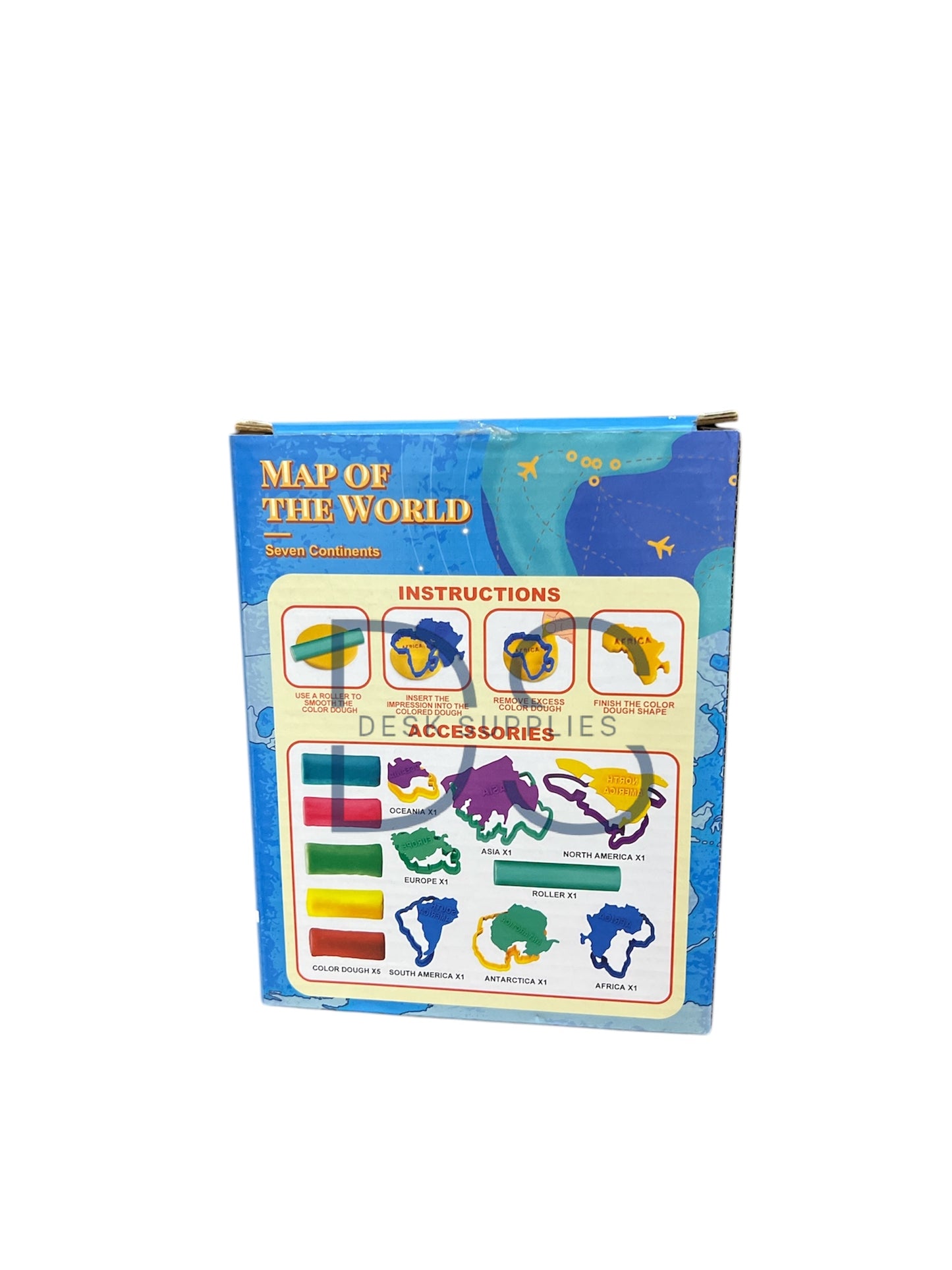 Map Of The World Colour Dough Set