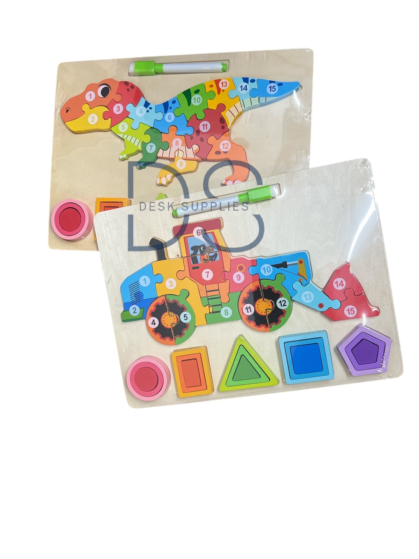 Numbers Jigsaw Wooden Puzzle and Shape Sotter