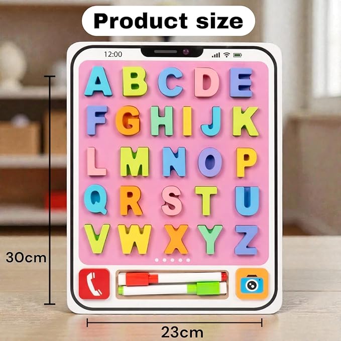 2 in 1 Mobile Alphabet Stacking & White Board