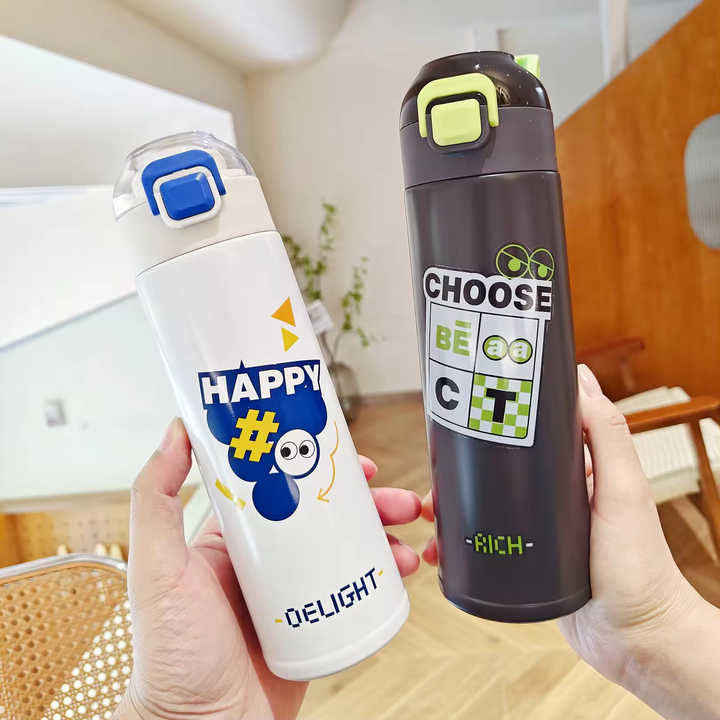 Children's Water 316 Stainless Steel Food Grade Thermo Insulation Student Cute Thermal Thermo Flask - HB002