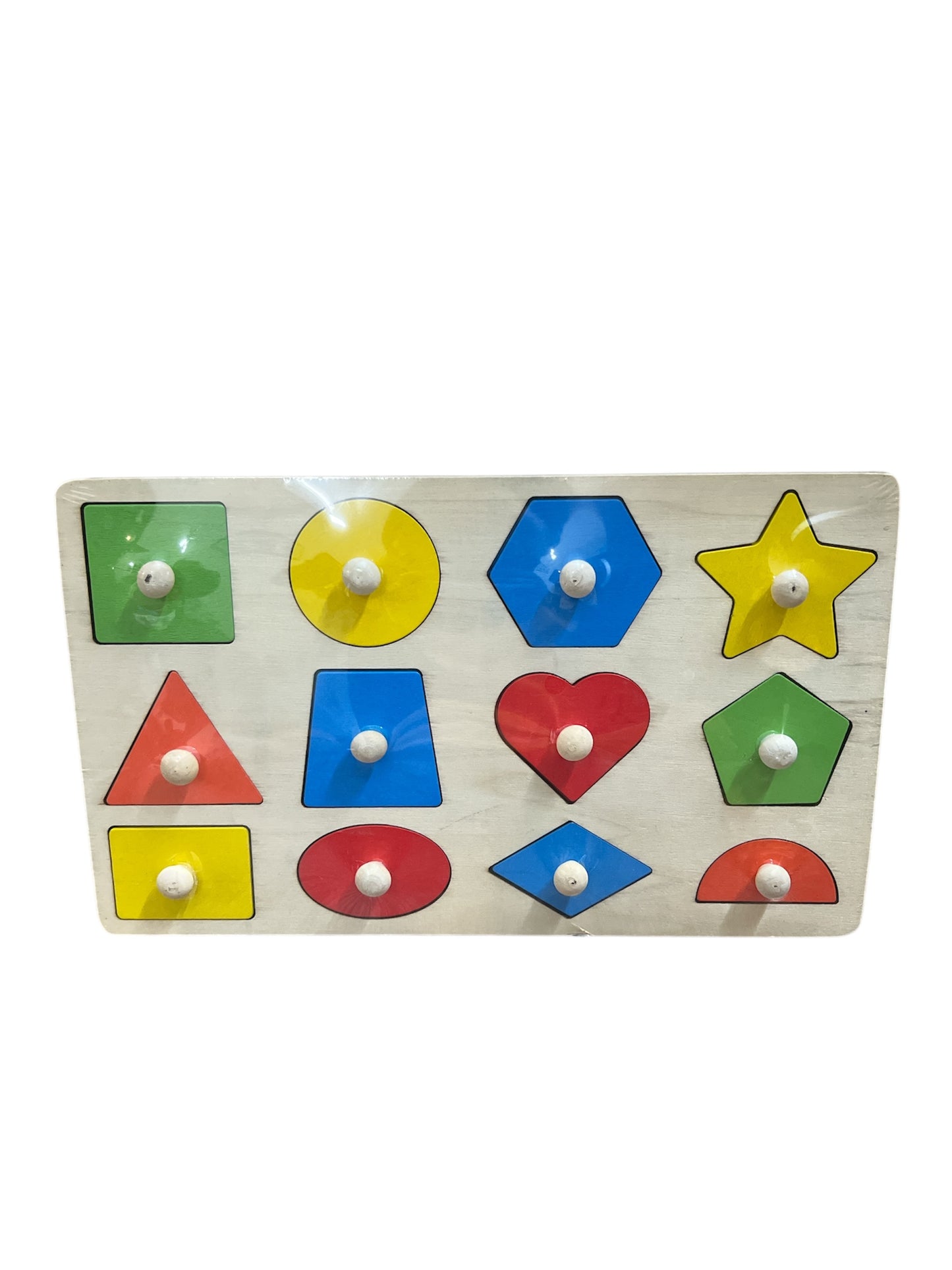Shapes Wooden Knob Puzzle