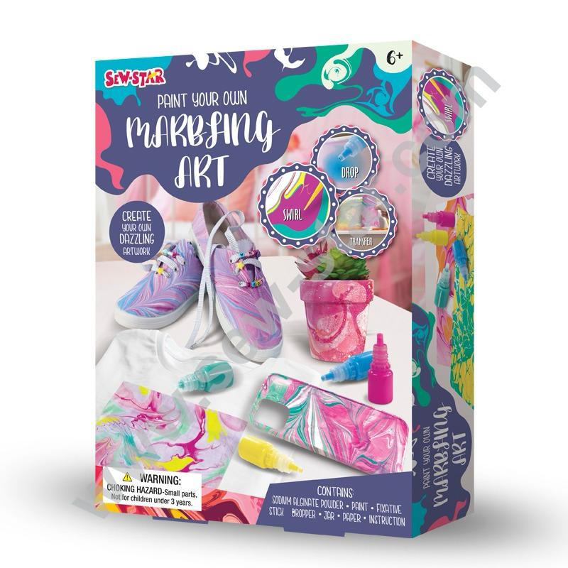 Sew Star Paint Your Own Marbling Art; Art Work