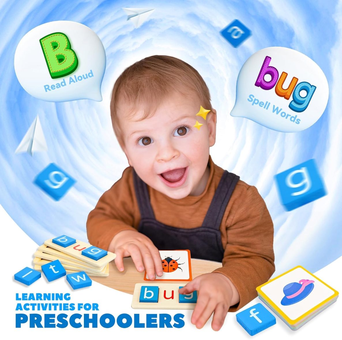 CVC Word Building Spelling Game (3 Letter Words)