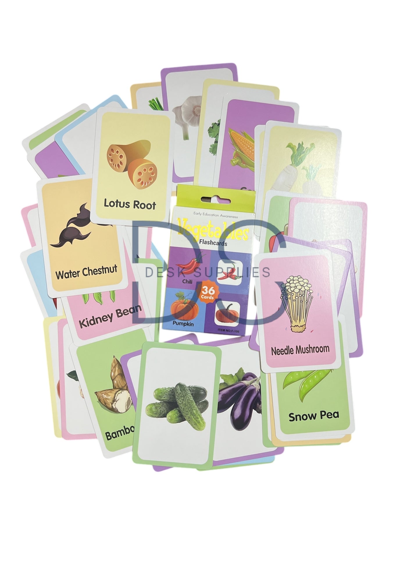 Vegetables Flash Cards