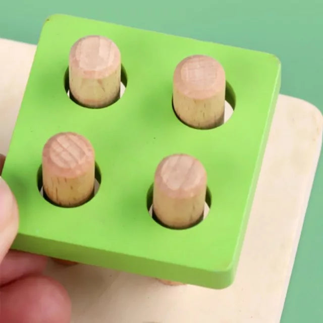 Four Column Geometric Shape Sorter with Magnetic Fishing Game (Damaged Box)