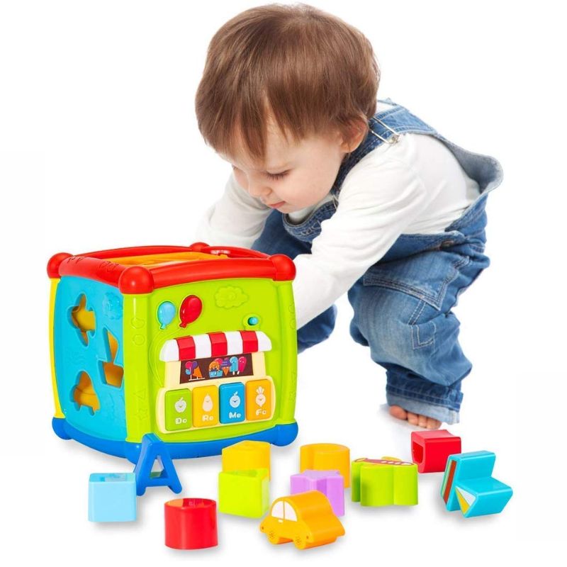 Huanger 6 In 1 Fancy Cube- Musical, Educational And Learning Toy