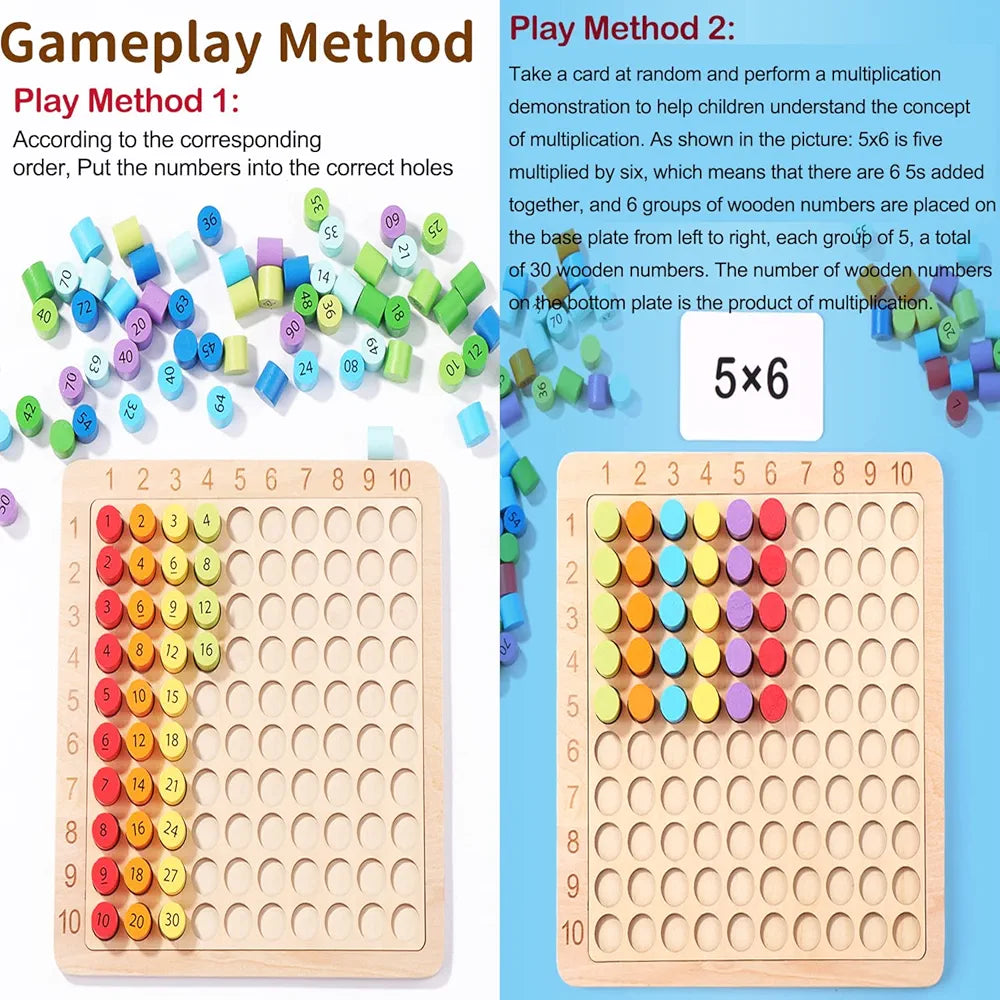 Multiplication Board Game 3 in 1