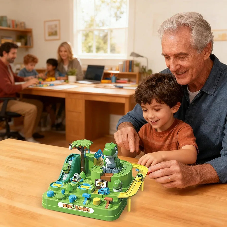 Dinosaur Car Adventure Track Play Set