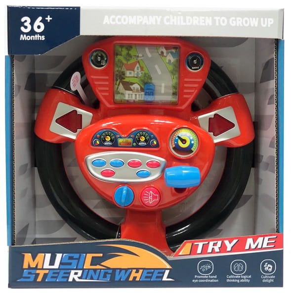 Steering Wheel Toy with Lights and Music
