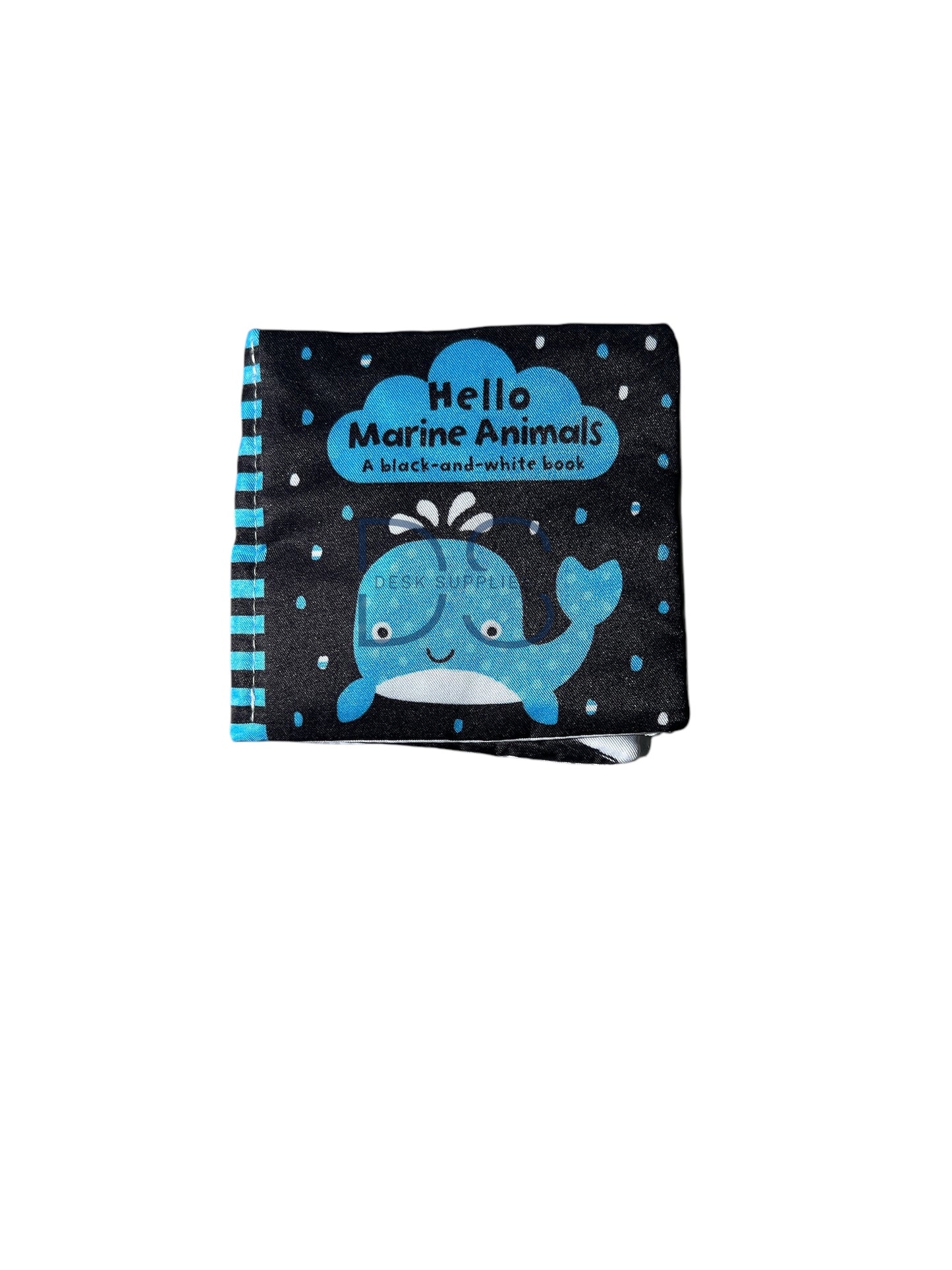 Hello Marine Animals! A black-and-white Cloth Book
