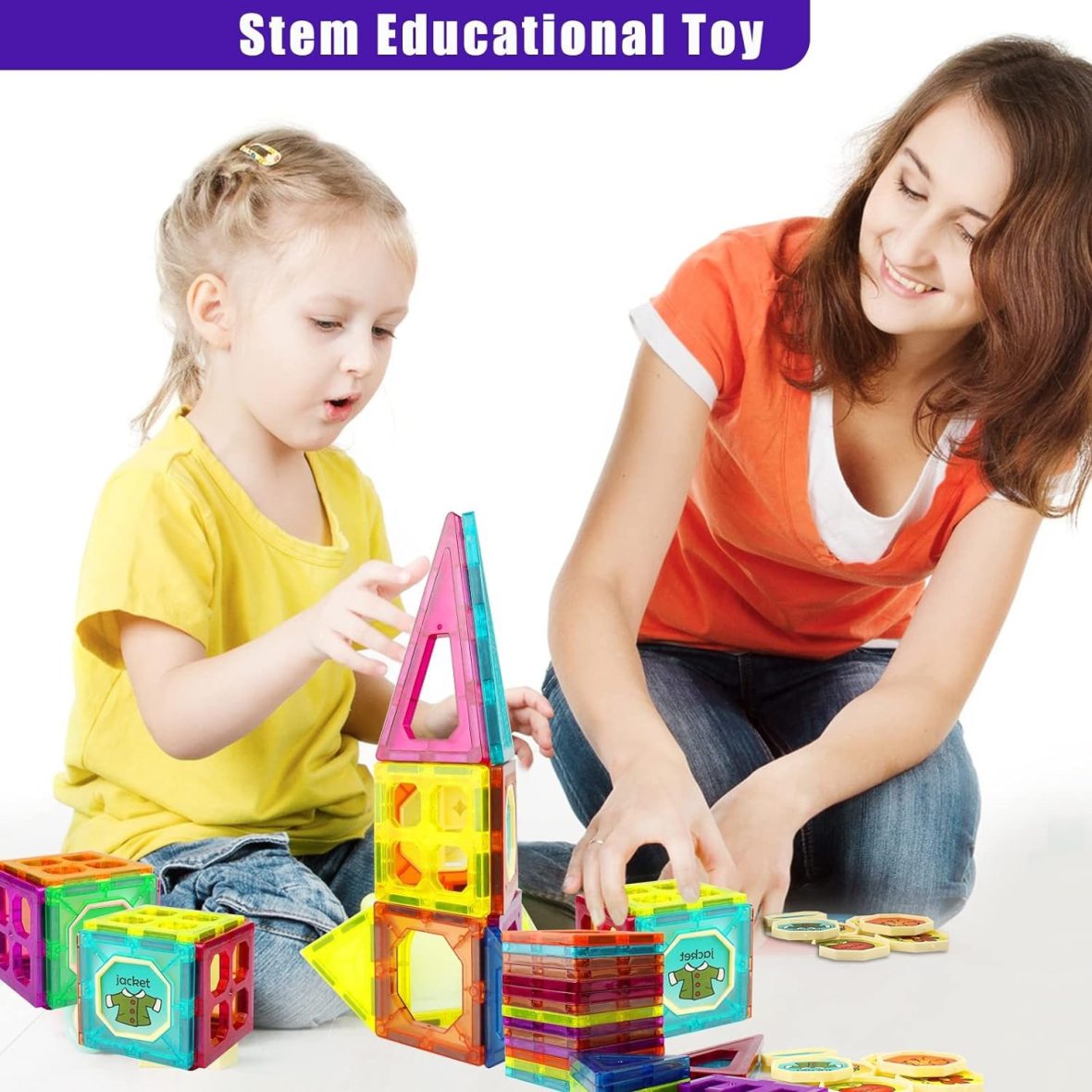 Magnetic DIY Tiles – 32 Pieces