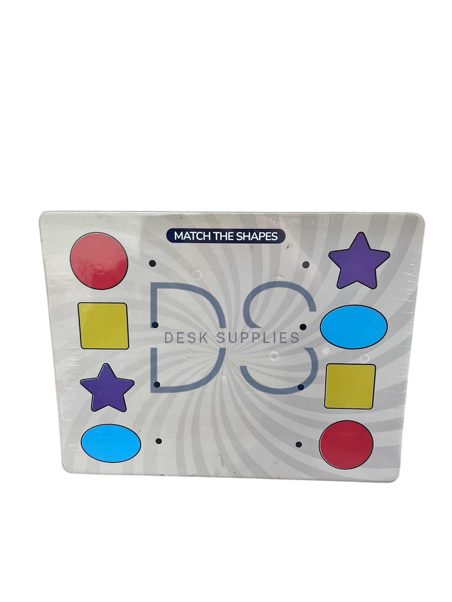 Shapes Wooden Knob Puzzle With White Board