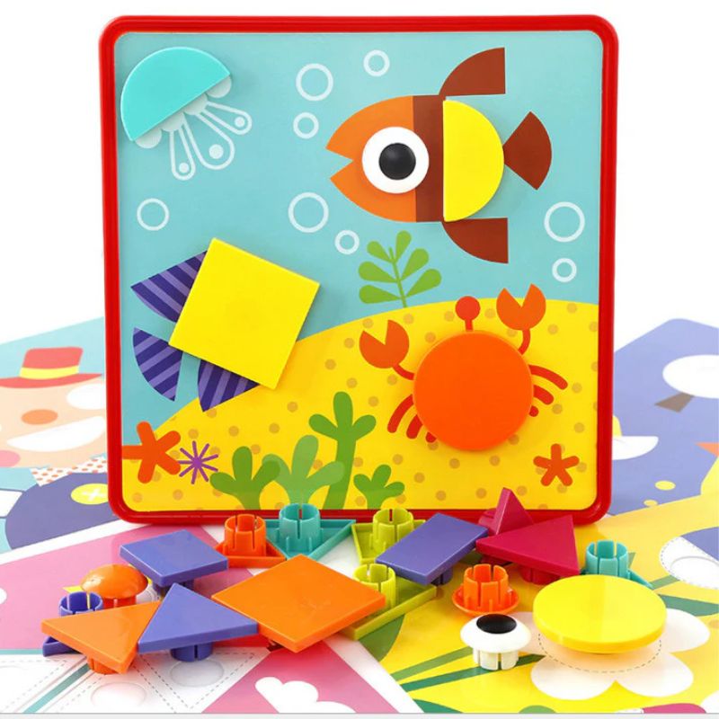 Creative Geometry Fun 12 Pictures & 22 Interactive Buttons for Creative Play