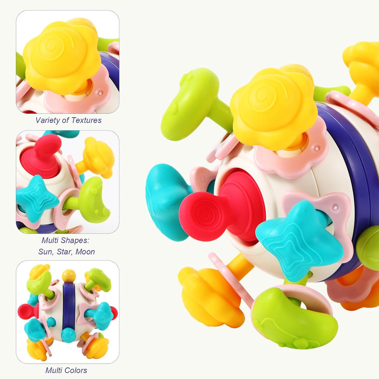 Baby Teether & Rattle Ball Ultimate Fun & Relief for Teething Tots