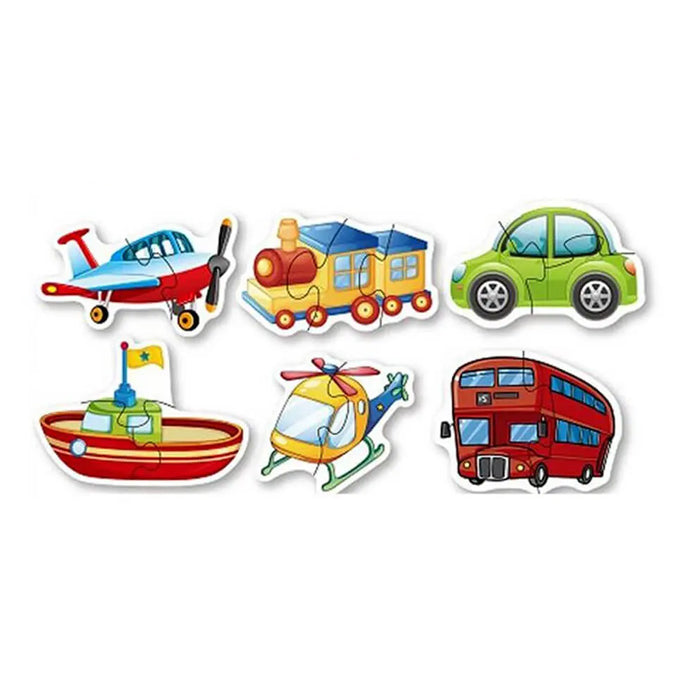 Transport Two and Three Piece Jigsaw Puzzles for Toddlers